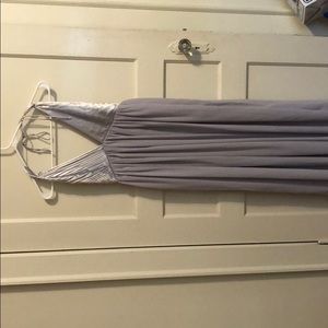 Long Formal Light Grey Dress
